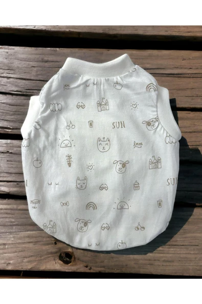 Sun 2-4 Kg çin Köpek ve Kedi Tişörtü, Köpek Kıyafeti, Kedi Kıyafeti - 1