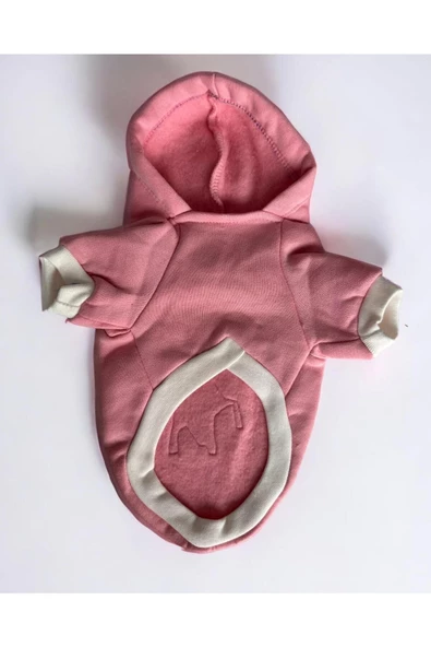 Pink Unicorn Kedi Kapşonlu Sweatshirt, Hoodie Kedi Kazağı, Kedi Kıyafeti - 2