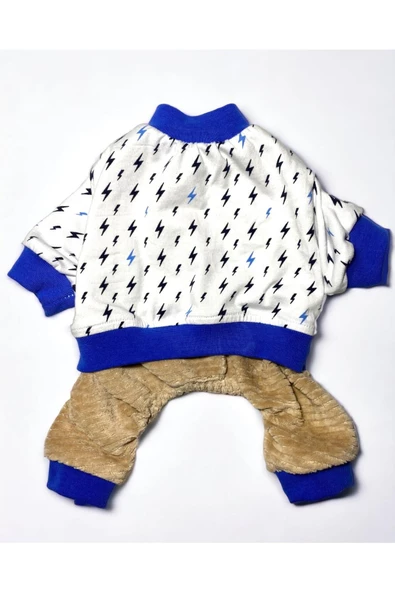 Blue Fav Kedi Tulumu, Kedi Kıyafeti, Kedi Elbisesi - 1