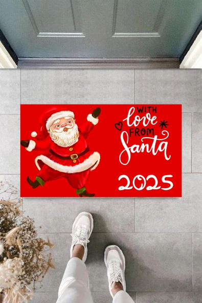 Kapı Önü Paspası Yeni Yıl 2025 Özel Tasarım Model 18
