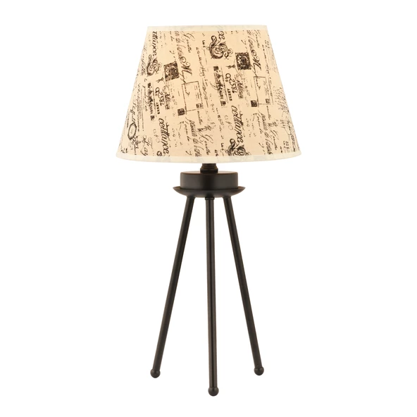 Apliqa Epona Desenli Şapkalı Siyah Modern Dekoratif Salon Abajur - Resim 3