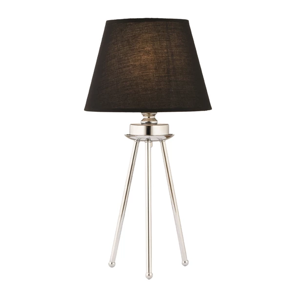 Apliqa Epona Siyah Şapkalı Krom Modern Dekoratif Salon Abajur - Resim 2