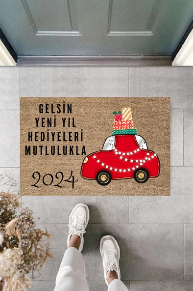 Kapı Önü Paspası Yeni Yıl Konsepti Dijital Baskı PY-175111135