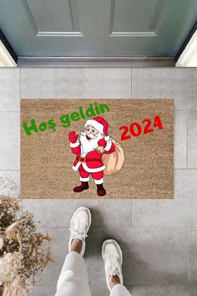 Kapı Önü Paspası Yeni Yıl Konsepti Dijital Baskı PY-175111140