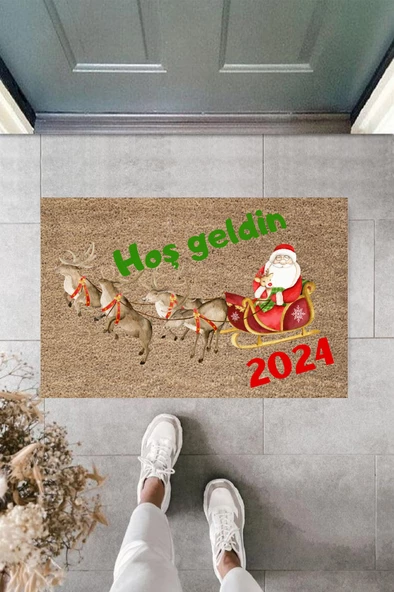Kapı Önü Paspası Yeni Yıl Konsepti Dijital Baskı PY-175111141
