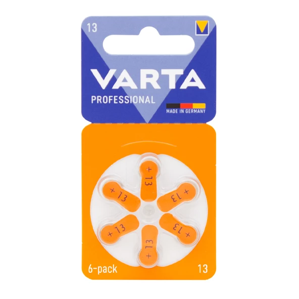 VARTA 13 NO KULAKLIK PİLİ 6LI PAKET (4593)