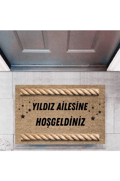 Kapı Önü Paspası Dekoratif Dijital Baskı Kişiye Özel P-2500