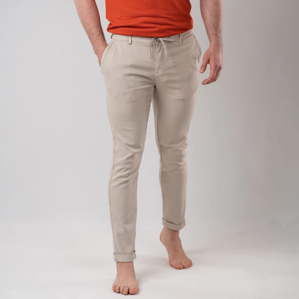 REGULAR FİT BELİ LASTİKLİ JOGGER ERKEK PANTOLON - 8