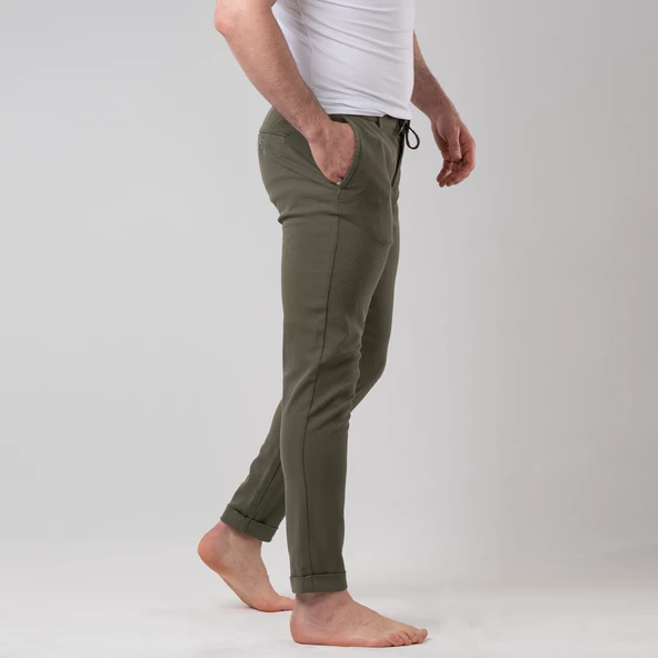 REGULAR FİT BELİ LASTİKLİ JOGGER ERKEK PANTOLON - 3