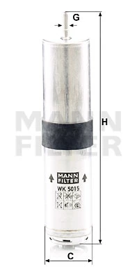WK 5015 Z YAKIT FILTRESI BMW F45 F46 F48 F39 MINI F54 F55 F56 F57 F60