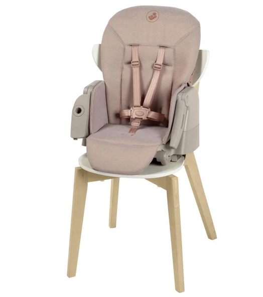 Maxi-Cosi Minla Plus 6'sı Bir Arada Ahşap Görünümlü 4 Tekerlekli Mama Sandalyesi Elegance Terra - 3