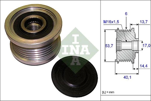 ALTERNATÖR KASNAĞI ASTRA J-INSIGNIA-ADAM-ZAFIRA TOURER C-AVEO-CRUZE-BMW 5 E60-E61 520d 6 KNL