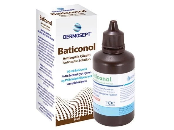 Dermosept Baticonol Antiseptik Çözelti 30 ml - 2
