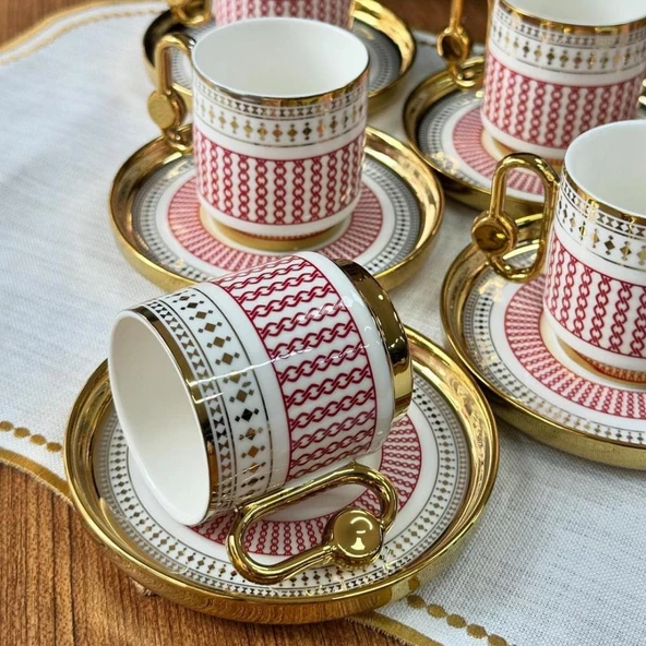 03201 RSY-201 FAYLINN 6lı Kahve Fİncan Set - 2