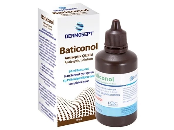 Dermosept Baticonol Antiseptik Çözelti 50 Ml