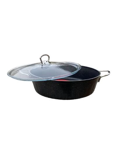 FMS Basık 26 Cm Granit Tencere Gri