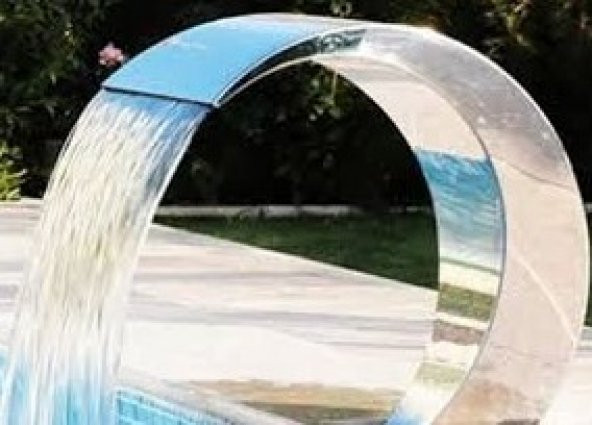 Havuz şelale Kobra 800-400 mm 316 kalite 1,2 mm Paslanmaz çelik El Yapım - 4