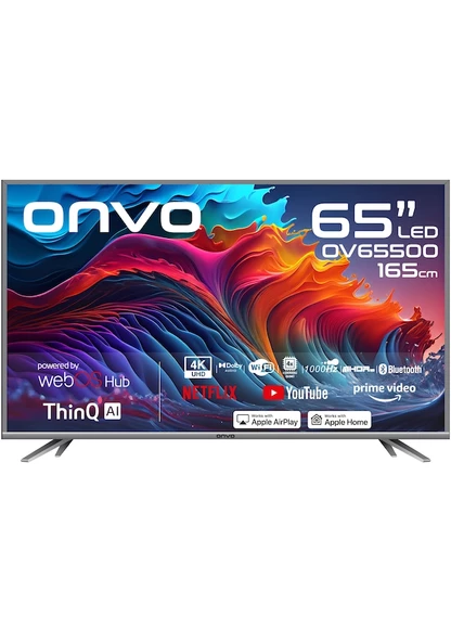 Onvo OV65500 65" 4K Ultra HD Smart LED TV