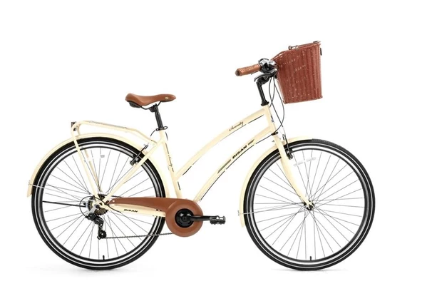 BİSAN SERENITY S KADIN ŞEHİR BİSİKLETİ 48CM V 28 JANT 7 VİTES KREM SİLVER