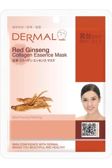 Dermal Arındırıcı, Serinletici, Sıkılaştırıcı Kırmızı Ginseng Özlü Kolajen Maske 23gr