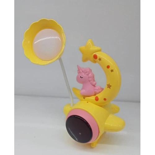 Periboia Çocuk Odası Ay ve Unicorn Desenli Gece Lambası - 2