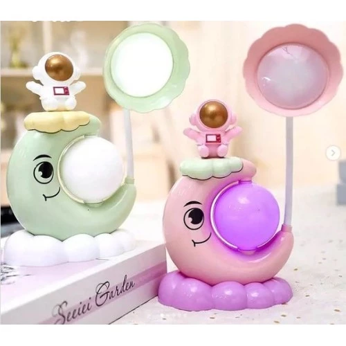 Periboia Çocuk Odası Ay ve Astronot Desenli Gece Lambası - 2