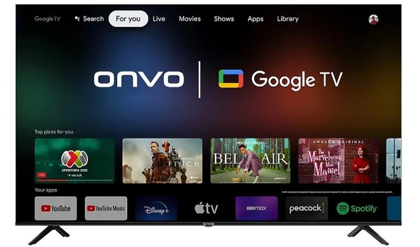 Onvo 75OVF9000UQ 4K Ultra HD 75" 190 Ekran Uydu Alıcılı Google Smart QLED TV