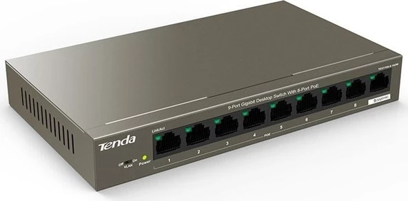 Tenda TEG1109P-8-102W 8GE PoE Port (102W), 1GE Uplink Desktop Switch