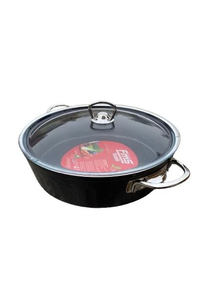 FMS Basık 28 Cm Granit Tencere Gri - 2