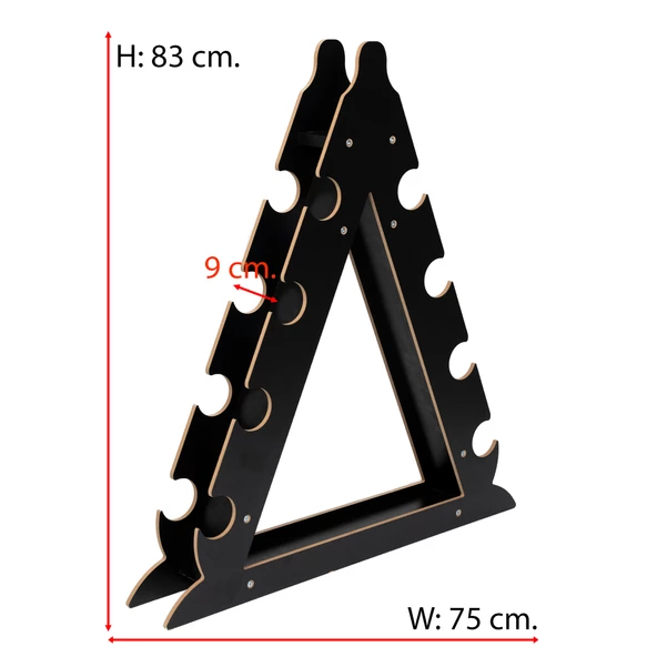 PS SPOR STANDLI EV TİPİ DAMBIL SETİ ( 3 KG + 6 KG + 8 KG + 10 KG + STAND ) - 4