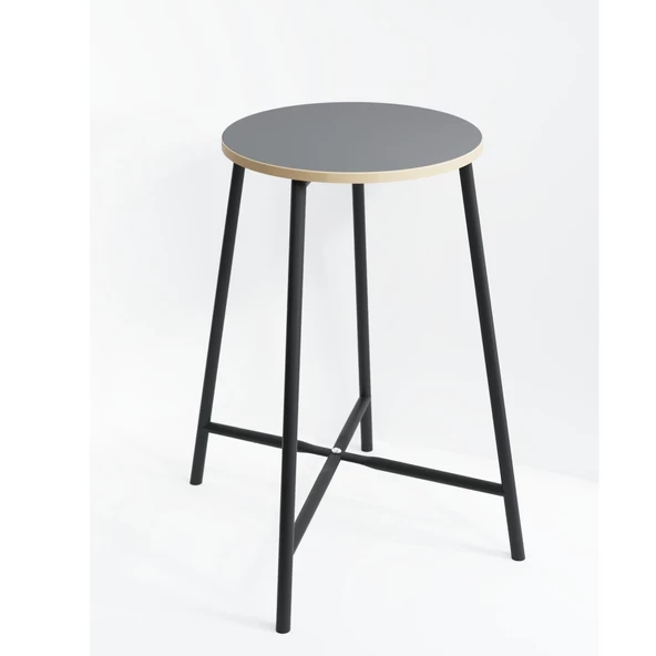 Eportatif Bar Sandalyesi Bar Taburesi Mutfak Sandalyesi Füme 1524 - 4