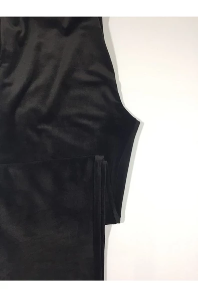 Yumoş Kadife Kışlık Cepli Kadın Eşofman Altı - 3