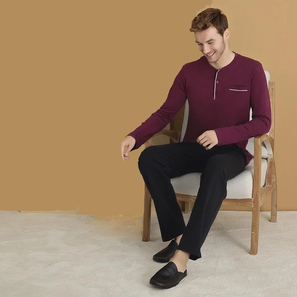 Elitepoint 1625 Erkek Büyük Beden Kışlık Pijama Takım - 2