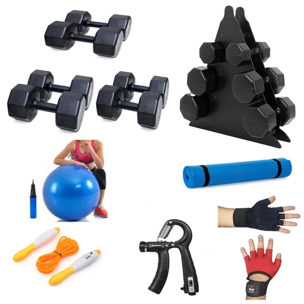 Ps Spor 3 Set Dambıl,Stand Ve Spor Seti