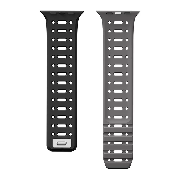 Watch 7 41mm Redclick KRD-124 Silikon Kordon Terletmeyen Delikli Strap Kayış - 4