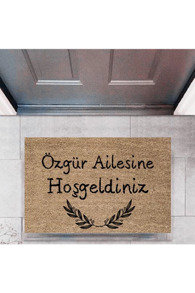 Kapı Önü Paspası Dekoratif Dijital Baskı Kişiye Özel P-2315