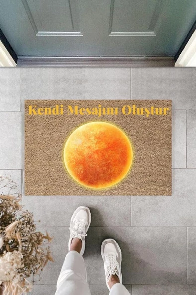 Dijital Baskı Kişiye Özel İç Kapı Dekorasyon Paspas  PS11220 - 3