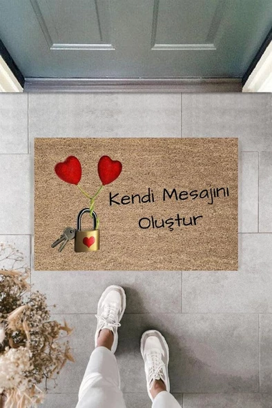 Dijital Baskı Kişiye Özel İç Kapı Dekorasyon Paspas  PS11252 - 3