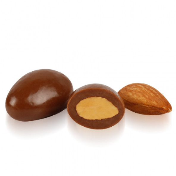 KATSAN OVALETTE SÜTLÜ ÇİKOLATALI BADEM DRAJE 1 KG - 1