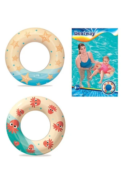 61 cm Macera Adası Desenli Çocuk Can Simidi - 5