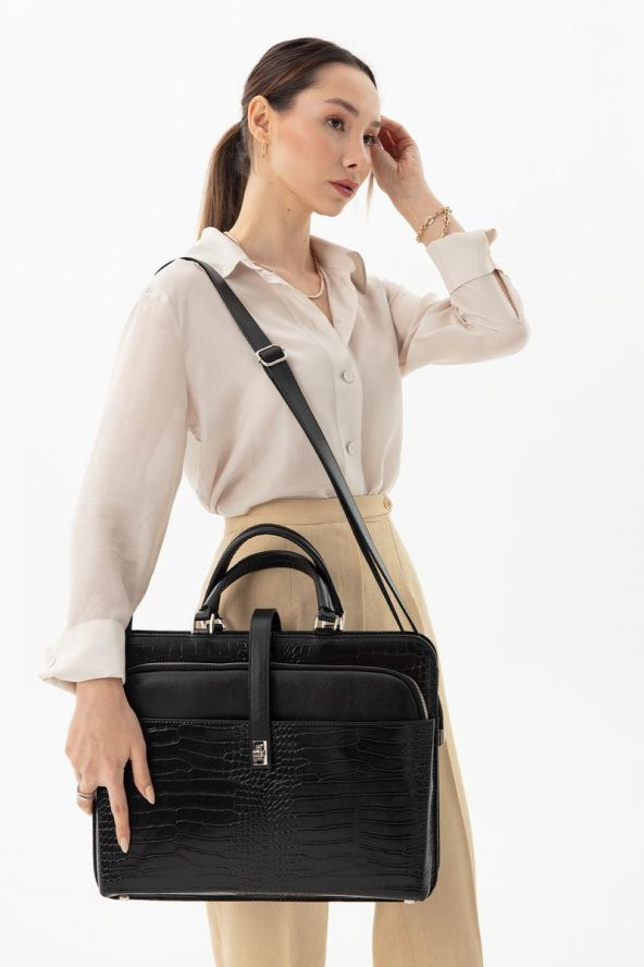 Kadın Evrak Çantası Kılıf Bölmeli 13" & 13.3" İnç 8683255000104 - 3