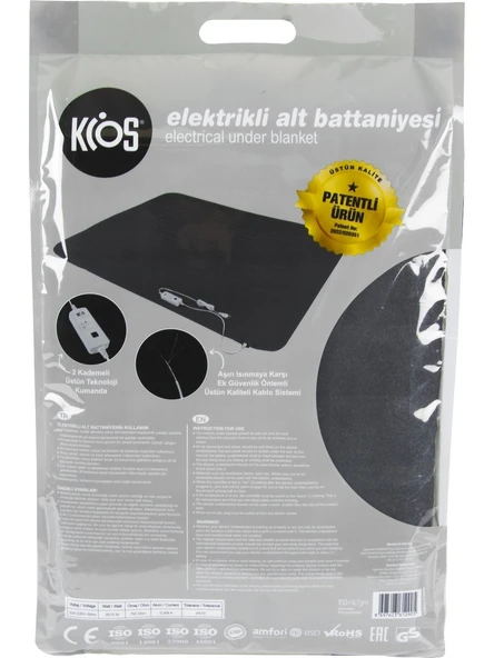 Çift Kişilik Elektrikli Battaniye 120X150 Cm Premium Yatak Isıtıcı Battaniye - 4