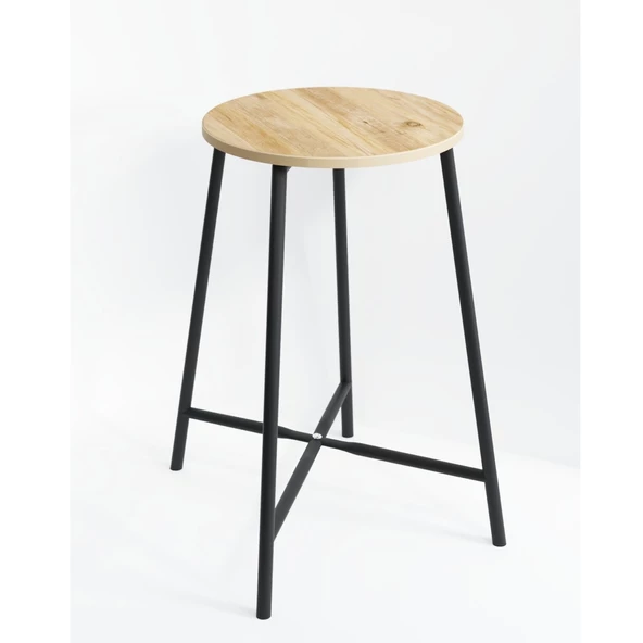 Eportatif Bar Sandalyesi Bar Taburesi Mutfak Sandalyesi Çam 1522 - 5