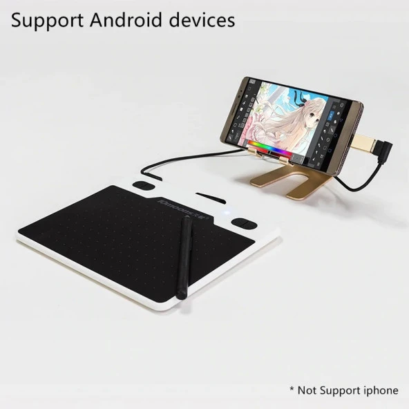 10Moons T503 Android Uyumlu 8192 Seviye 233RPS Grafik Tablet - 5