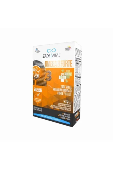 Zade Vital Omega 3 Forte Balık Yağı 40 Yumuşak Kapsül ürün görseli