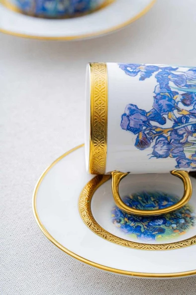 Acar HXF-06860 Lanthe Lone Mavi 6lı Kahve Fincanı Takımı - 3