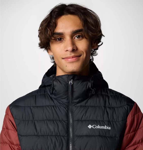 Columbia Powder Lite II Hooded Erkek Mont - Resim 3