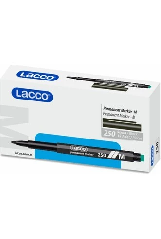 Lacco 250-1 Lacco CD Markör M Siyah 12'li - 2