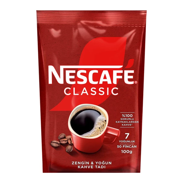 Nescafe Classic Çözünebilir Kahve 100 gr Ekonomik Paket 2 Paket