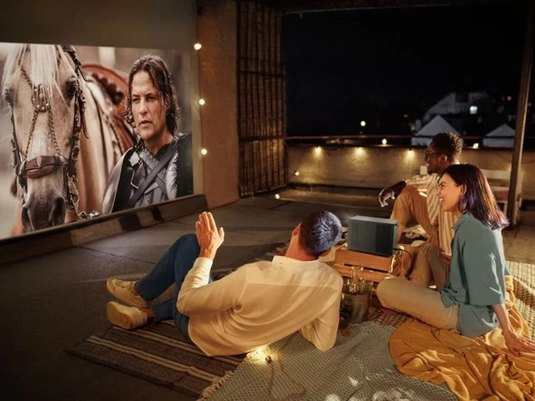 ViewSonic LX60HDE 1080p 630 ANIS Lümen Bluetooth/Wi-Fi 1LCD/LED Dahili Google TV Projeksiyon Cihazı - 5